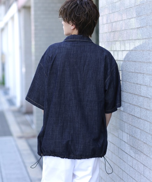 improves（インプローブス）の「半袖 デニムシャツ（シャツ/ブラウス・メンズ・ネイビー/ブラック・FREE）」の12枚目の写真