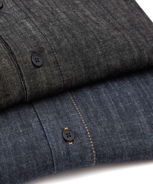 JEMUT正規品★25SS★Flint デニム半袖シャツ JEMUT】☆男女兼用☆ 25SS Flint Denim Short Sleeve Shirt