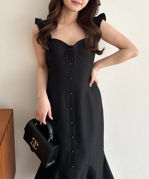 ME COUTURE(ミークチュール)の「ブライトジャカードレディワンピース(ワンピース・レディース・コーラル/ベージュ/ブラック・1/0)」の18枚目の写真