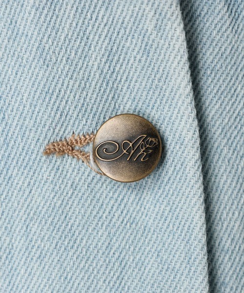 an another angelus（アンアナザーアンジェラス）の「フロント釦デニムフレアーキャミワンピース/ananotherangelus（ワンピース・レディース・ライトブルー/ブラック・FREE）」の19枚目の写真