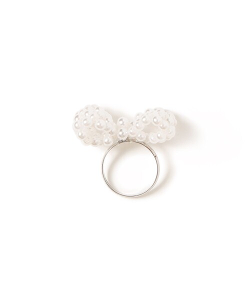 CAROLINA GLASER（カロリナ グレイサー）の「パールリボン リング（リング・レディース・ホワイト・ONE SIZE）」の6枚目の写真