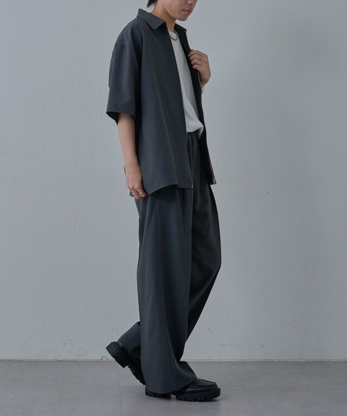 COLONY 2139（コロニートゥーワンスリーナイン）の「ドライエアー半袖ジップシャツ（シャツ/ブラウス・メンズ・グレー/ブラック・LARGE/MEDIUM）」の15枚目の写真