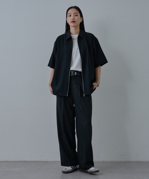 COLONY 2139（コロニートゥーワンスリーナイン）の「ドライエアー半袖ジップシャツ（シャツ/ブラウス・メンズ・グレー/ブラック・LARGE/MEDIUM）」の13枚目の写真