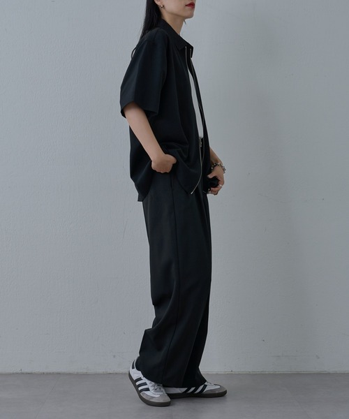 COLONY 2139（コロニートゥーワンスリーナイン）の「ドライエアー半袖ジップシャツ（シャツ/ブラウス・メンズ・グレー/ブラック・LARGE/MEDIUM）」の12枚目の写真