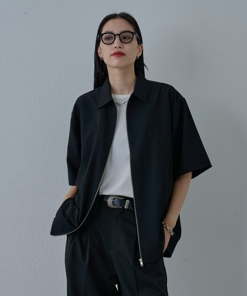 COLONY 2139（コロニートゥーワンスリーナイン）の「ドライエアー半袖ジップシャツ（シャツ/ブラウス・メンズ・グレー/ブラック・LARGE/MEDIUM）」の22枚目の写真