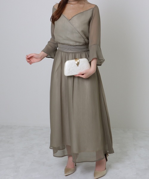 Lace Ladies（レースレディース）の「リーフモチーフ付き コンパクト 2WAY チェーン ショルダー バッグ（クラッチバッグ・レディース・アイボリー/ブラック・FREE）」の13枚目の写真