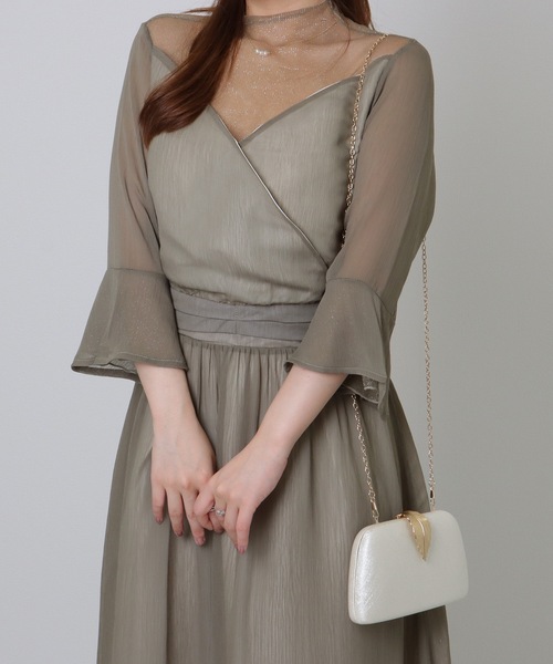Lace Ladies（レースレディース）の「リーフモチーフ付き コンパクト 2WAY チェーン ショルダー バッグ（クラッチバッグ・レディース・アイボリー/ブラック・FREE）」の16枚目の写真