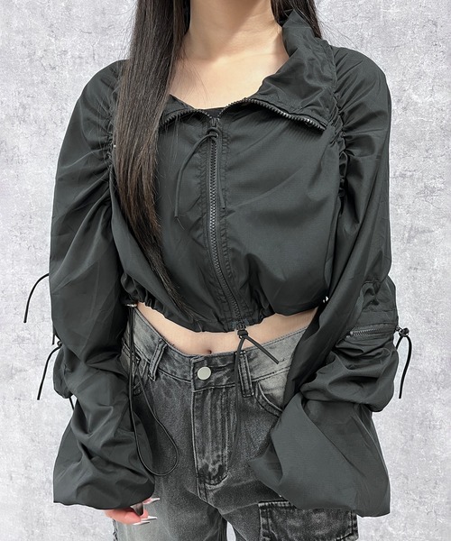 Figments(フィグメンツ)の「マルチポケットブルゾン(ブルゾン・レディース・ブラック・FREE)」の1枚目の写真