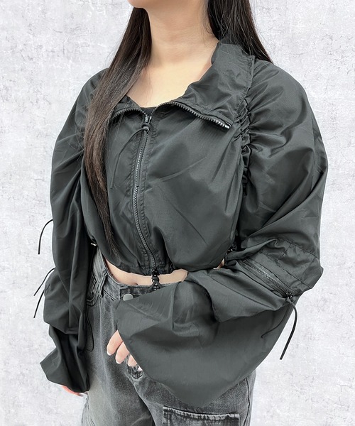 Figments(フィグメンツ)の「マルチポケットブルゾン(ブルゾン・レディース・ブラック・FREE)」の2枚目の写真