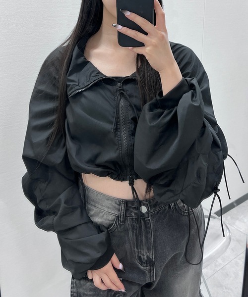 Figments(フィグメンツ)の「マルチポケットブルゾン(ブルゾン・レディース・ブラック・FREE)」の6枚目の写真