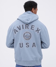 AVIREX | VARSITY LOGO ZIP SWEAT PARKA NYC / バーシティ ロゴ ジップ スウェット パーカー / AVIREX / アヴィレックス(パーカー)