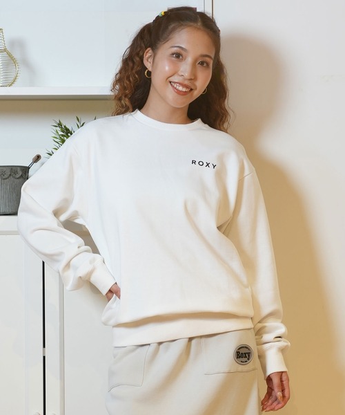 ROXY(ロキシー)の「ROXY/ロキシー バックプリント スウェット RPO244030(スウェット・レディース・グレー/ブラック/ホワイト・M/L)」の4枚目の写真
