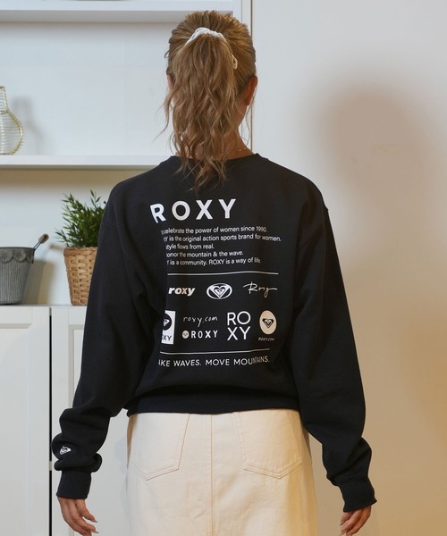 ROXY(ロキシー)の「ROXY/ロキシー バックプリント スウェット RPO244030(スウェット・レディース・グレー/ブラック/ホワイト・M/L)」の12枚目の写真