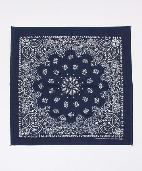 CIAOPANIC（チャオパニック）の「【Ciaopanic】　PAISLEYBANDANA（バンダナ/スカーフ・メンズ・ホワイト/モスグリーン/ネイビー/ブラック/レッド・FREE）」の4枚目の写真