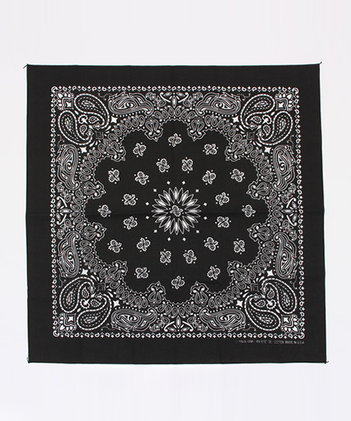 CIAOPANIC（チャオパニック）の「【Ciaopanic】　PAISLEYBANDANA（バンダナ/スカーフ・メンズ・ホワイト/モスグリーン/ネイビー/ブラック/レッド・FREE）」の3枚目の写真