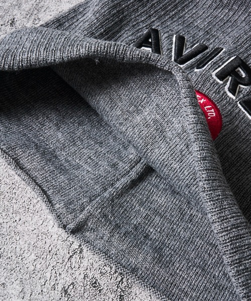 AVIREX（アヴィレックス）の「【AVIREX/アヴィレックス】アクリルニットワッチ（ニットキャップ/ビーニー・メンズ・グレー/ブラック/カーキ・FREE）」の6枚目の写真