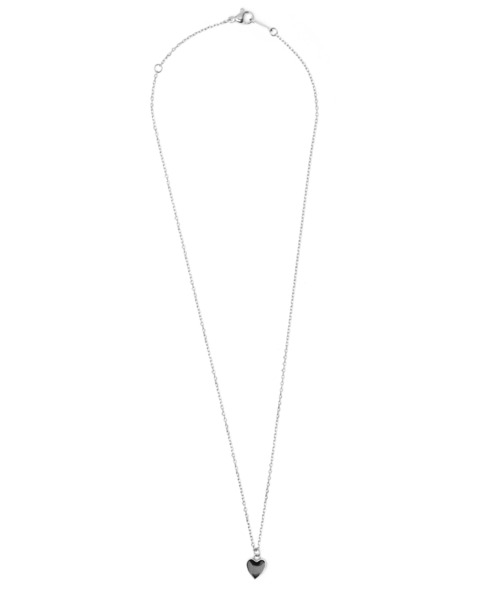 WEB限定】“Moment”ハートネックレス/ブラック/サージカルステンレス