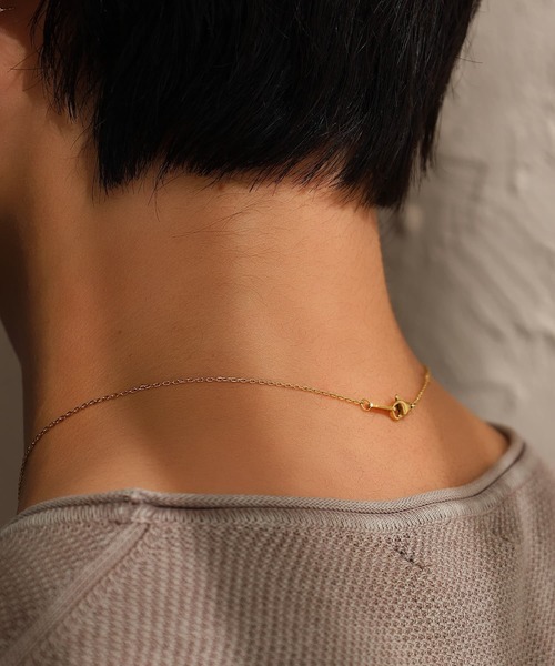 WEB限定】“Moment”ハートネックレス/ブラック/サージカルステンレス