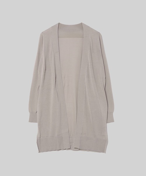 audrey and john wad（オードリーアンドジョンワッド）の「Vネック長袖ニットカーディガン（カーディガン/ボレロ・レディース・イエロー/グレイッシュベージュ・FREE）」の2枚目の写真