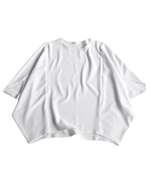 antiqua(アンティカ)の「ドルマントップス(Tシャツ/カットソー・レディース・ブラック/オフホワイト・FREE)」の8枚目の写真