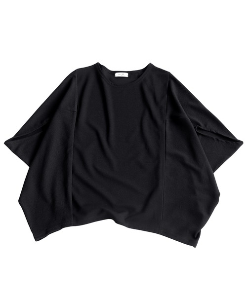 antiqua(アンティカ)の「ドルマントップス(Tシャツ/カットソー・レディース・ブラック/オフホワイト・FREE)」の7枚目の写真