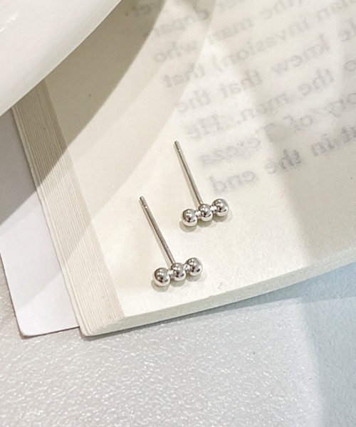 ユニセックス【Ralph Lauren】ジルコニア シンプルピアス★ LAUREN RALPH LAUREN】4mm ジルコニア スタッド ピアス (LAUREN