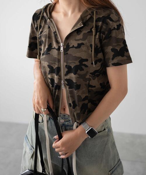 dispark（ディスパーク）の「DISPARK/ダブルジップショートパーカー（パーカー・レディース・その他1・FREE）」の15枚目の写真