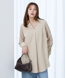 slattgir | 高身長 スキッパーチュニックブラウス (トールサイズ)(シャツ/ブラウス)