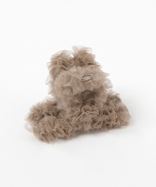 GLOBAL WORK（グローバルワーク）の「フワクルミニバンス/138716（バレッタ/ヘアクリップ・レディース・アイボリー/ブラック/グレイッシュベージュ・ONE SIZE）」の3枚目の写真