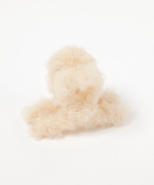 GLOBAL WORK（グローバルワーク）の「フワクルミニバンス/138716（バレッタ/ヘアクリップ・レディース・アイボリー/ブラック/グレイッシュベージュ・ONE SIZE）」の2枚目の写真