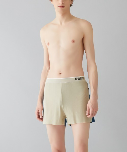 BODY WILD(ボディーワイルド)の「BODY WILD/ボディワイルド フィットトランクス まったく新しい未体験パンツ(ボクサーパンツ・メンズ・ライトベージュ/イエロー/グレー/パープル/サックスブルー・LARGE/MEDIUM)」の3枚目の写真