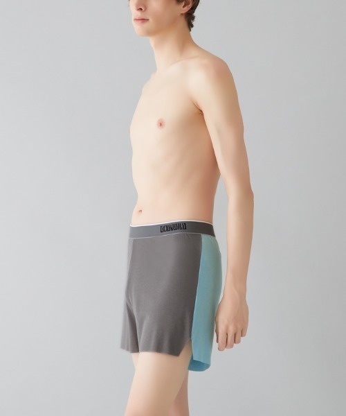 BODY WILD(ボディーワイルド)の「BODY WILD/ボディワイルド フィットトランクス まったく新しい未体験パンツ(ボクサーパンツ・メンズ・ライトベージュ/イエロー/グレー/パープル/サックスブルー・LARGE/MEDIUM)」の17枚目の写真
