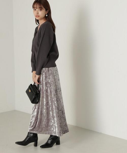 PROPORTION BODY DRESSING（プロポーションボディドレッシング）の「ベロアロングスカート / 1214220909（スカート・レディース・ブラウン/グレー・MEDIUM/SMALL）」の20枚目の写真