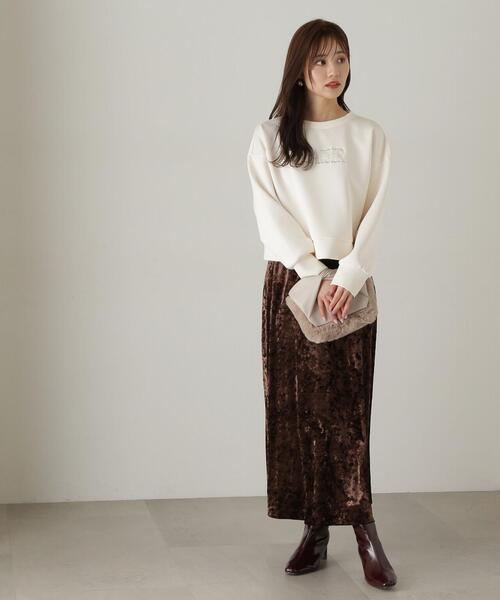 PROPORTION BODY DRESSING（プロポーションボディドレッシング）の「ベロアロングスカート / 1214220909（スカート・レディース・ブラウン/グレー・MEDIUM/SMALL）」の11枚目の写真