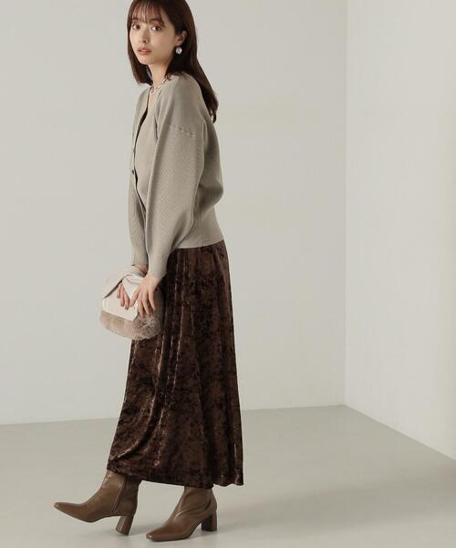 PROPORTION BODY DRESSING（プロポーションボディドレッシング）の「ベロアロングスカート / 1214220909（スカート・レディース・ブラウン/グレー・MEDIUM/SMALL）」の15枚目の写真