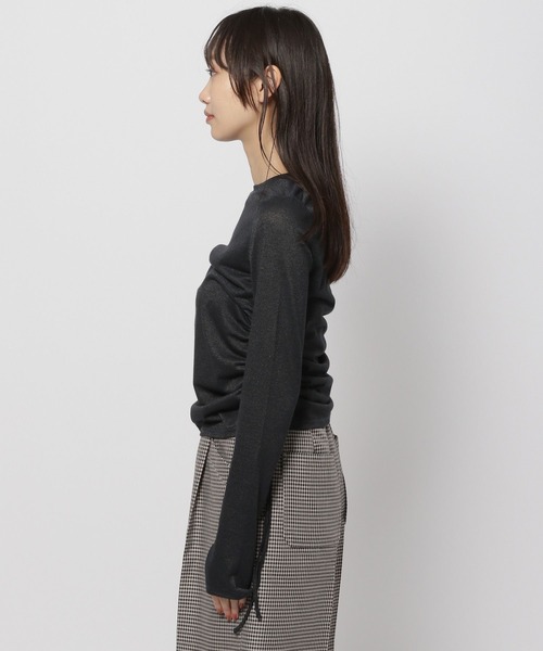 niko and...(ニコアンド)の「サイドシャーリングラメプルオーバー(Tシャツ/カットソー・レディース・ブラック/グレー/ライトグレー・FREE)」の18枚目の写真
