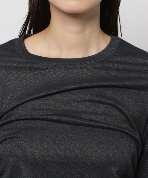 niko and...(ニコアンド)の「サイドシャーリングラメプルオーバー(Tシャツ/カットソー・レディース・ブラック/グレー/ライトグレー・FREE)」の21枚目の写真