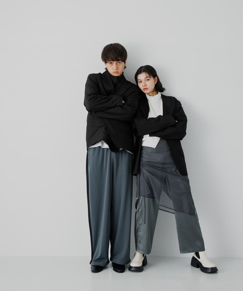 セール】『セットアップ対応』シングルルーズジャケット（その他