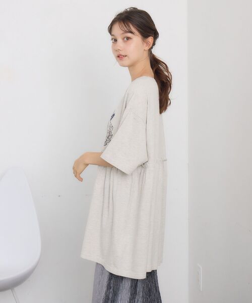 RETRO GIRL(レトロガール)の「ヴィンテージ切替TEE(Tシャツ/カットソー・レディース・チャコールグレー/ホワイト系その他・FREE)」の9枚目の写真