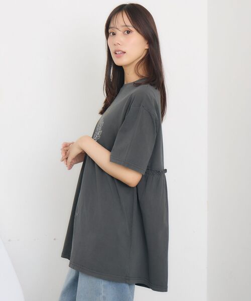 RETRO GIRL(レトロガール)の「ヴィンテージ切替TEE(Tシャツ/カットソー・レディース・チャコールグレー/ホワイト系その他・FREE)」の17枚目の写真
