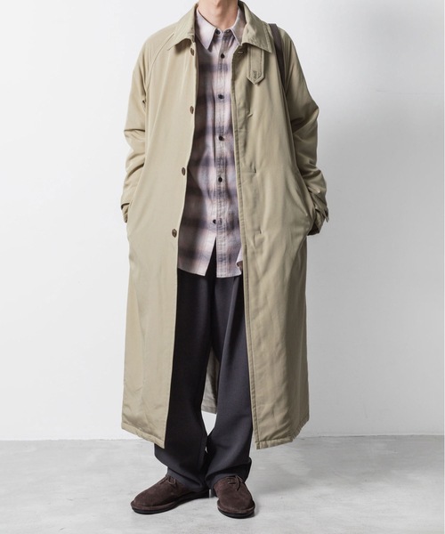 ATTACHMENT（アタッチメント）の「PE ストレッチダブルクロス ベルテッド ワイドテーパードトラウザーズ / PE STRETCH DOUBLE CLOTH BELTED WIDE TAPERD TROUSERS（スラックス・メンズ・ブラック/ライトグレー系/グレー系・1/2/3）」の16枚目の写真