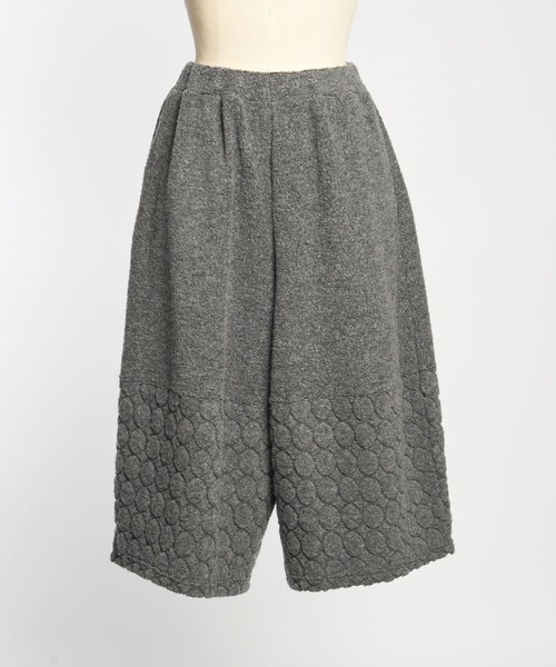 gomme（ゴム）の「パイルドットJQ　ヘム切替パンツ（その他パンツ・レディース・チャコールグレー/ブラック/ネイビー・MEDIUM）」の18枚目の写真