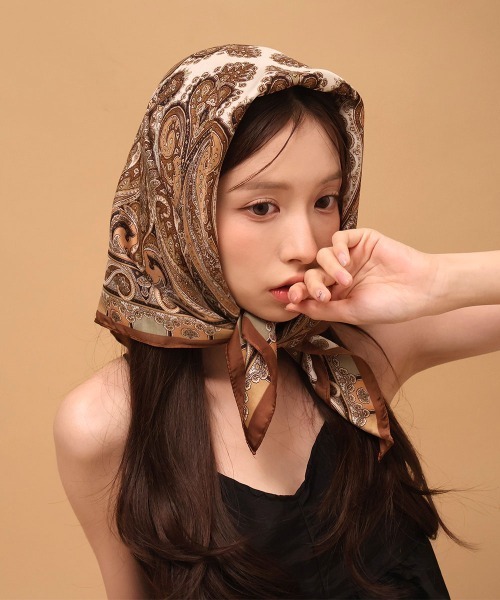 セール】サテン アソート スカーフ / 70×70cm（バンダナ/スカーフ