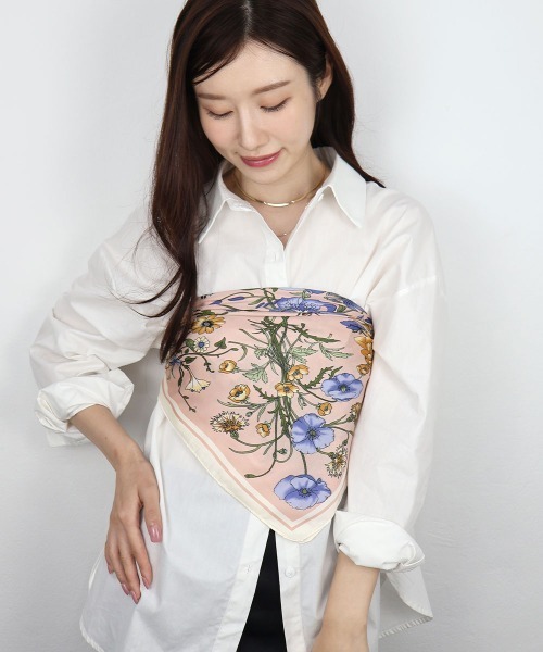 CEMONEMO（セモネモ）の「サテン アソート スカーフ / 70×70cm（バンダナ/スカーフ・レディース・その他3/その他2/その他1/その他8/その他5/その他7/その他4/その他9/その他6・FREE）」の16枚目の写真