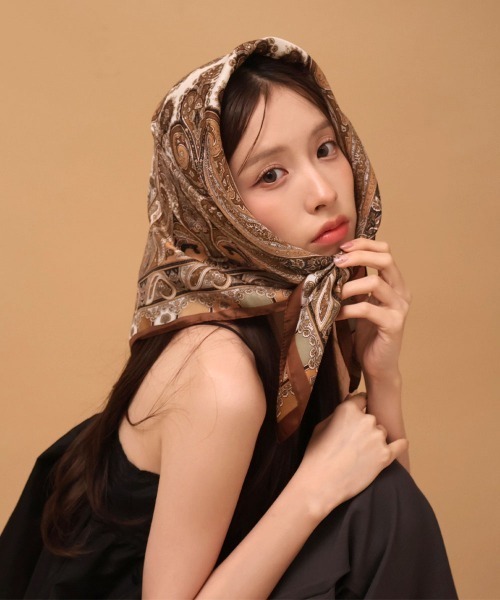 セール】サテン アソート スカーフ / 70×70cm（バンダナ/スカーフ