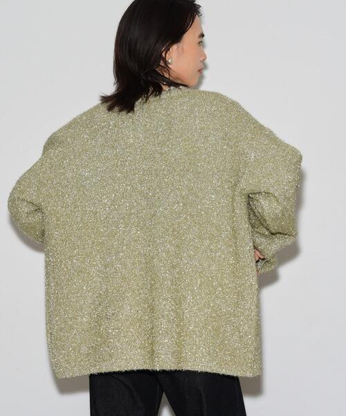 GALLEST（ギャレスト）の「メタリックフェザーカーディガン（カーディガン/ボレロ・レディース・ゴールド/シルバー・38）」の8枚目の写真