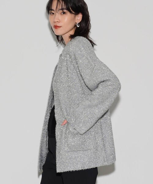 GALLEST（ギャレスト）の「メタリックフェザーカーディガン（カーディガン/ボレロ・レディース・ゴールド/シルバー・38）」の15枚目の写真