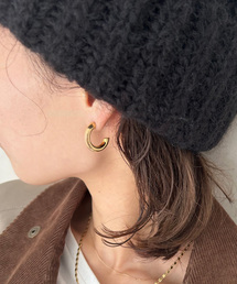 CLANATE/クランテ ゴールドフープピアス