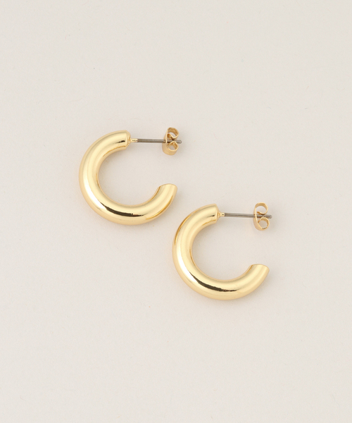 SLOBE IENA（スローブイエナ）の「CLANATE/クランテ ゴールドフープピアス（ピアス（両耳用）・レディース・ゴールド・FREE）」の4枚目の写真