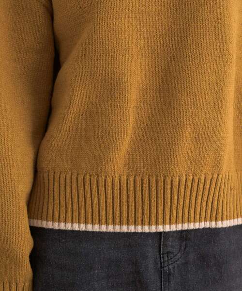 RETRO GIRL（レトロガール）の「バイカラーPO（ニット/セーター・レディース・グリーン/イエロー/ナチュラル/ブラック系その他3/ブラック系その他・FREE）」の10枚目の写真